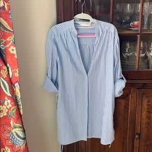 Zara pinstripe t-shirt dress